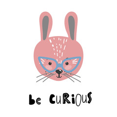 Cute cartoon little animal Childish print for nursery