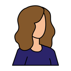 beautiful and young woman character