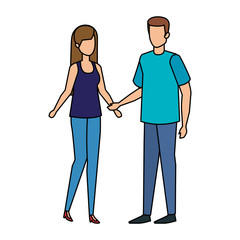 couple avatar characters icons