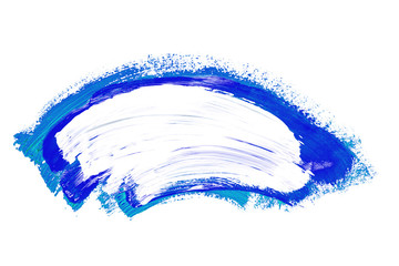 Abstraction for the background, drawing with colorful paints on a white isolated background