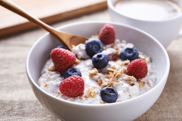 muesli with youghurt and berries