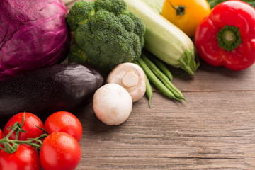 Fresh vegetables assortment.