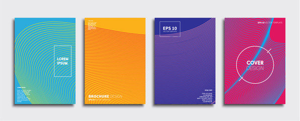 Vector cover designs. Future Poster template. Smartphone modern background set.