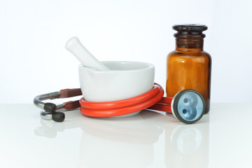 Stethoskop mit Mörser