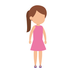 beautiful little girl character