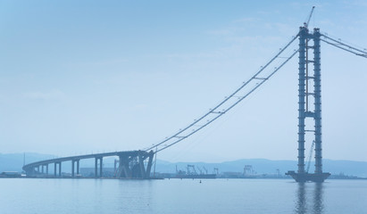 Bridge Construction on Sea