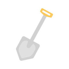Shovel, spade icon isolated on white background. Vector illustration. EPS 10.