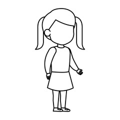 beautiful little girl character