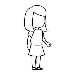 beautiful little girl character