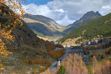 Nice autumn mountain landscape from Andorra