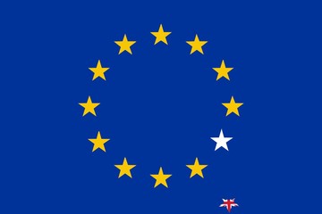 European Union flag without UK