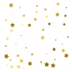 Obraz na płótnie Canvas Gold stars. Confetti celebration, falling golden abstract decoration