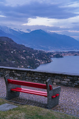 Panoramic view from the church San Martino, Ronco sopra Ascona