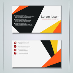 Fototapeta premium Modern business visiting card vector template