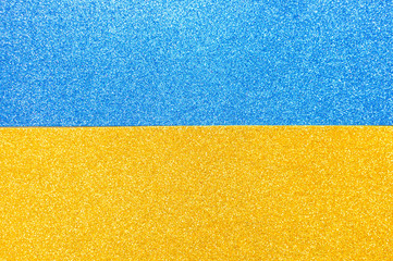 mixed glitter texture blue and gold abstract background isolated