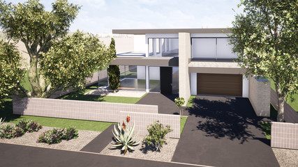 3d rendering house