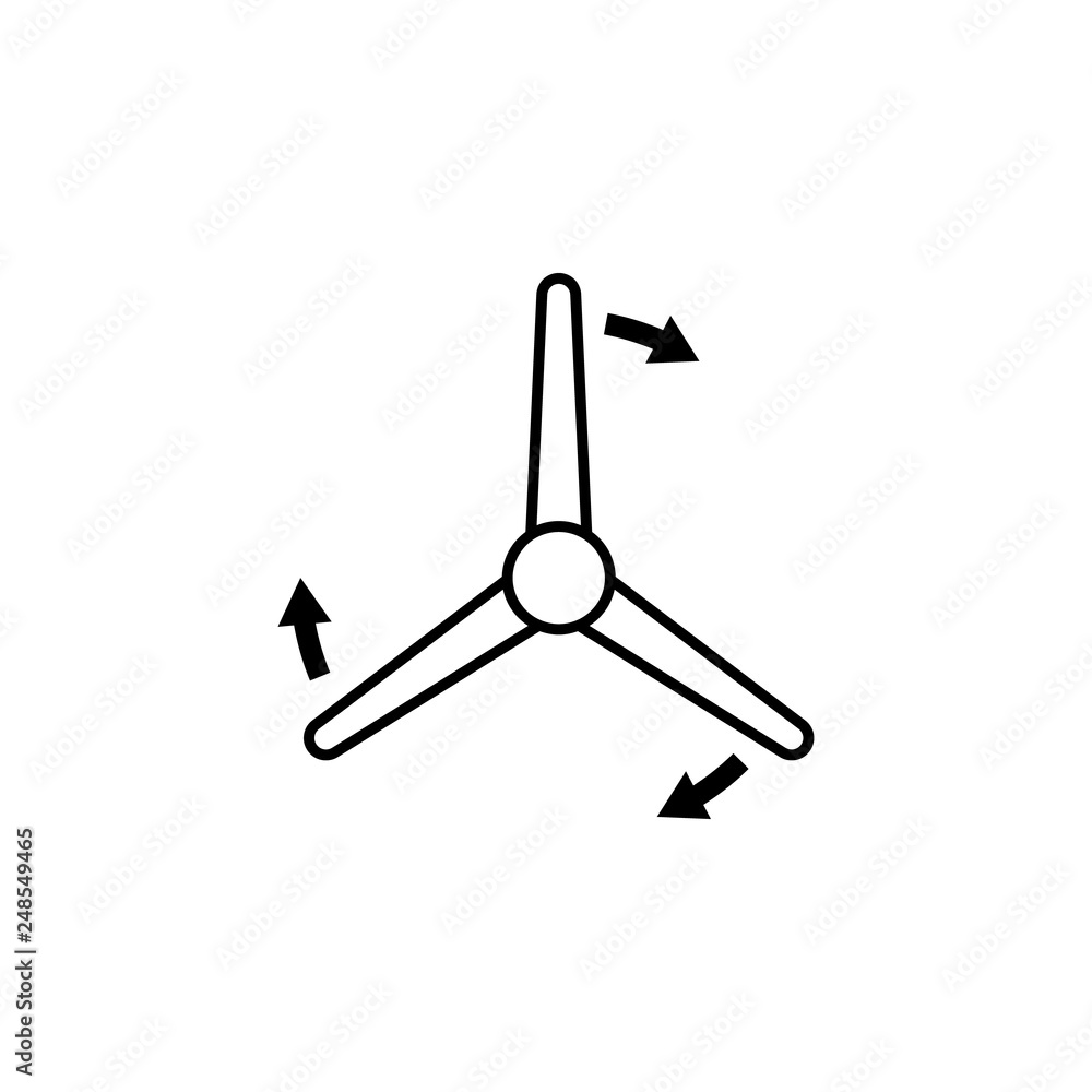 Poster propeller, drone, copter icon. element of quadrocopter icon. thin line icon for website design and d