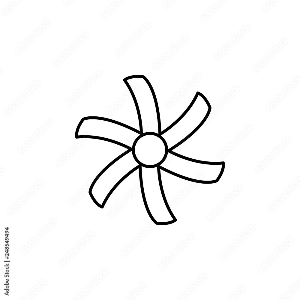 Poster propeller, quadcopter, drone icon. element of quadrocopter icon. thin line icon for website design a