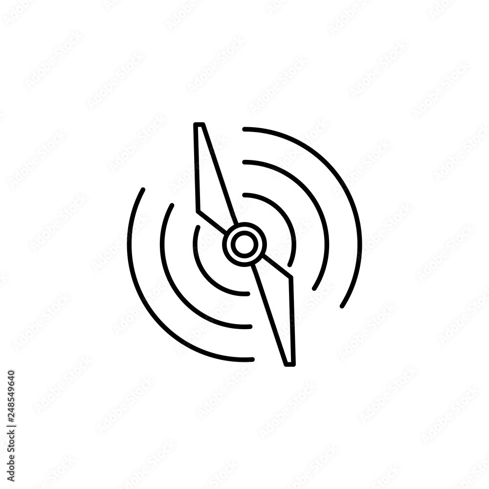Poster propeller, quadcopter, drone icon. element of quadrocopter icon. thin line icon for website design a