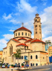 Fototapeta na wymiar Cathedral of St. Elias and St. Gregory the Illuminator in Beirut, Lebanon