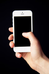 holding Phone and Showing