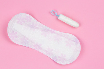 Menstruation sanitary soft pad, hygiene protection.