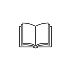 Book icon. sign design. Learning education book shop.