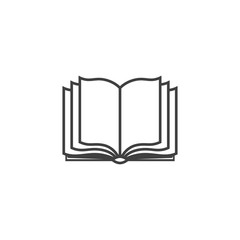 Book icon. sign design. Learning education book shop.