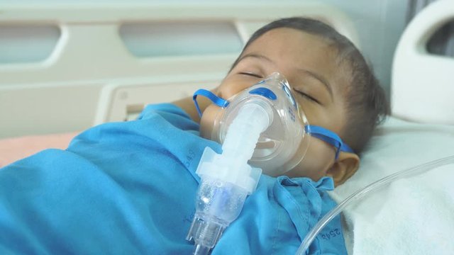 Cute little boy sick and 