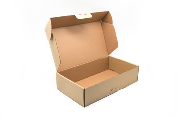 Craft box container on a White background