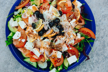 Fresh vegetable salad
