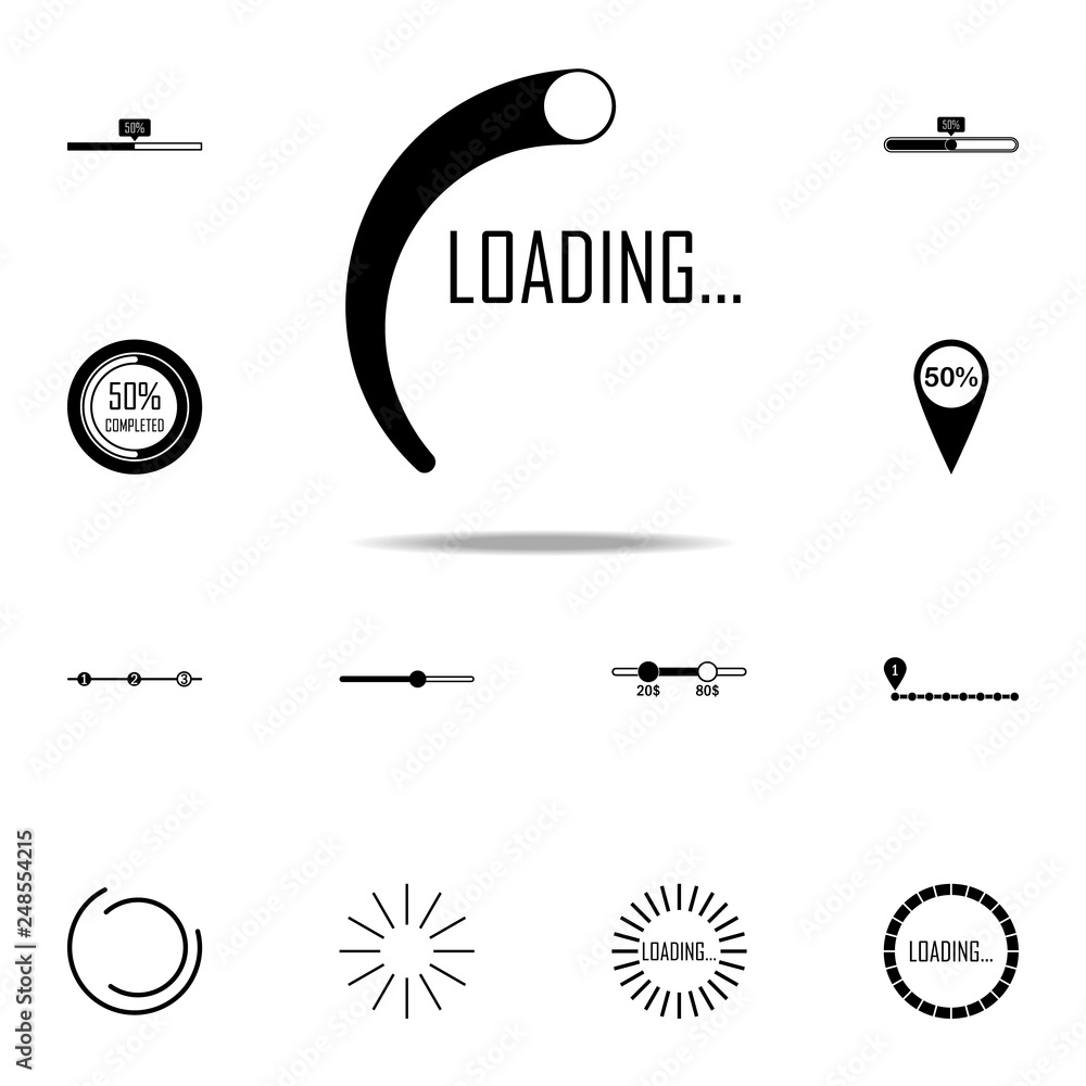 Poster loading sign icon. loader icons universal set for web and mobile