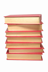 tower of books, old books