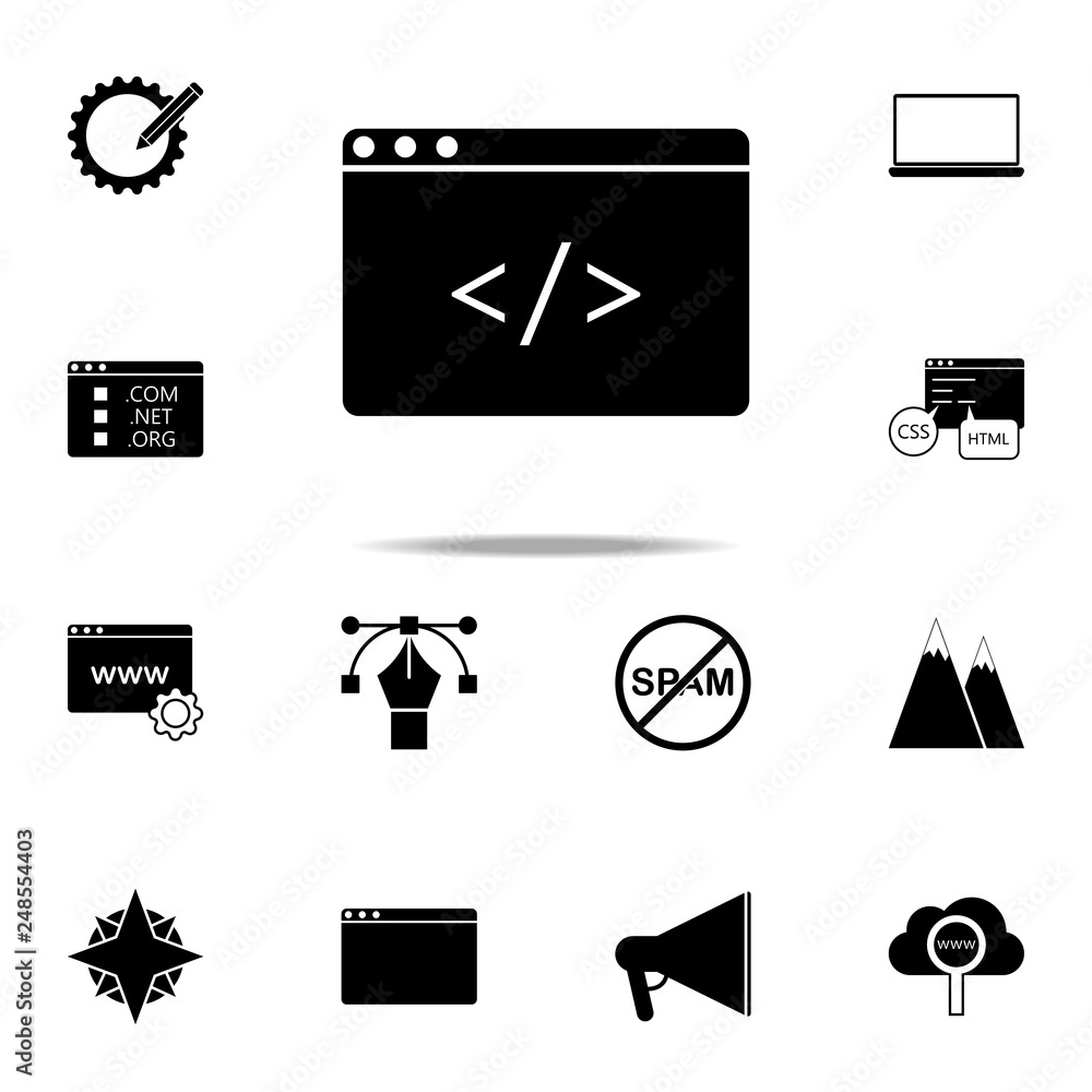 Poster browser icon. web icons universal set for web and mobile