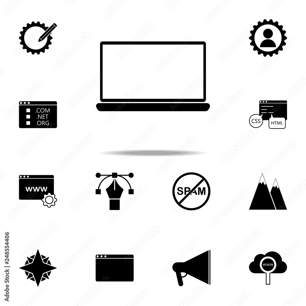Poster laptop icon. web icons universal set for web and mobile