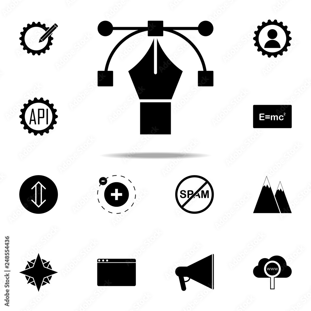 Poster pen editing icon. web icons universal set for web and mobile
