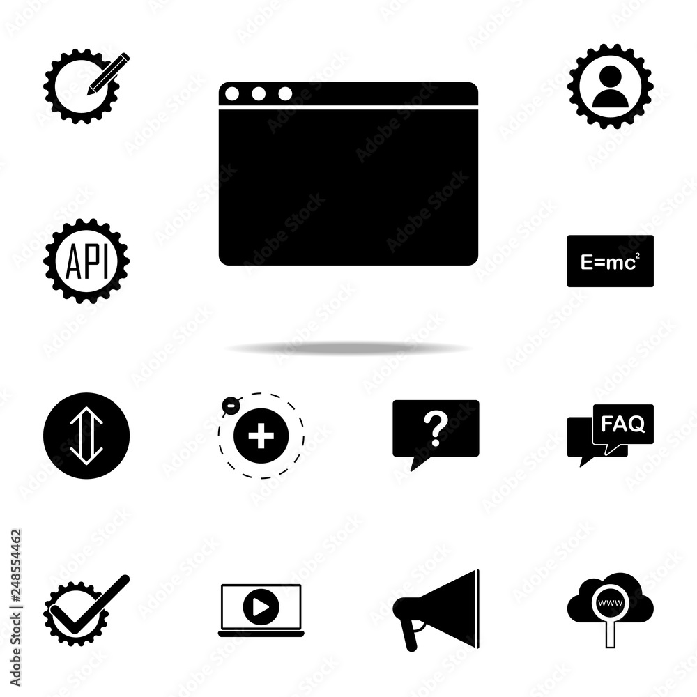 Poster browser icon. web icons universal set for web and mobile
