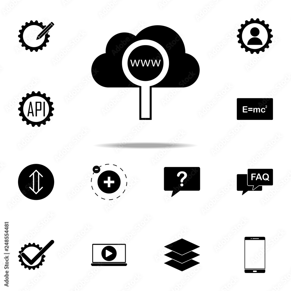 Poster internet cloud icon. web icons universal set for web and mobile