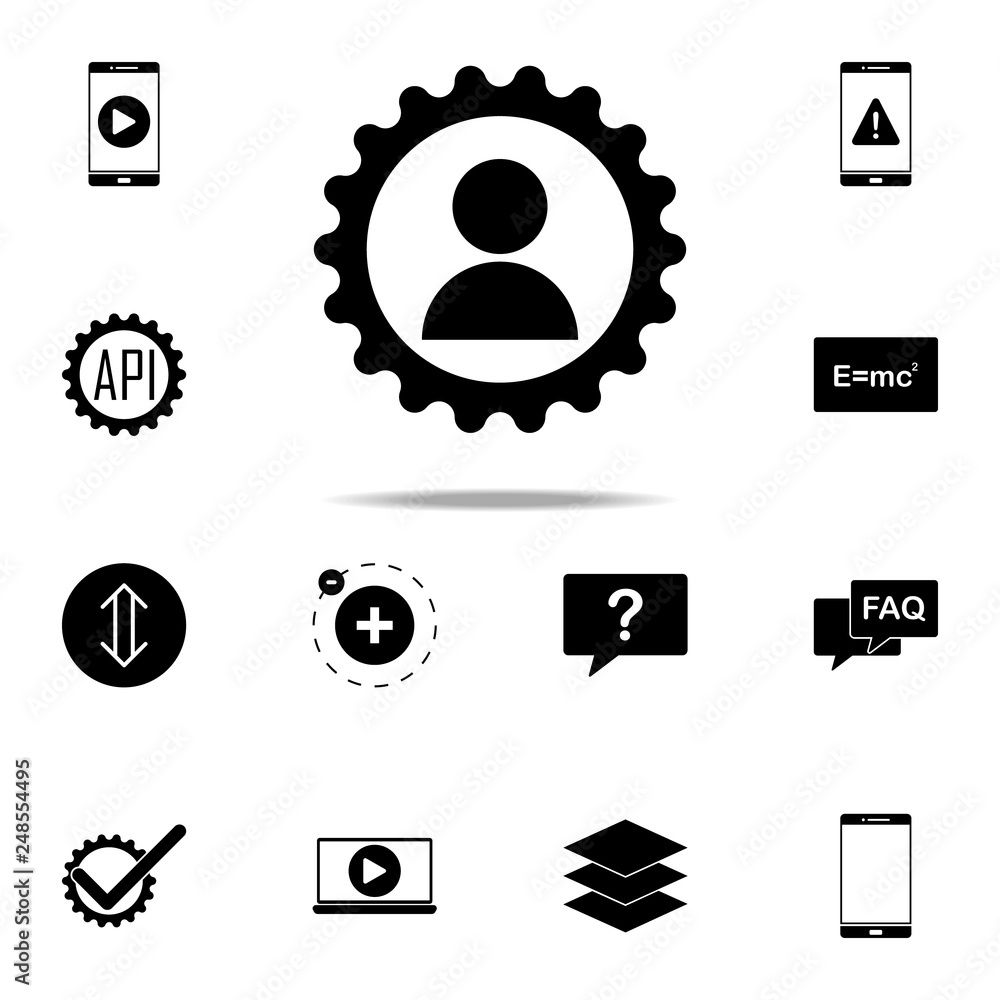 Poster contact setup icon. web icons universal set for web and mobile