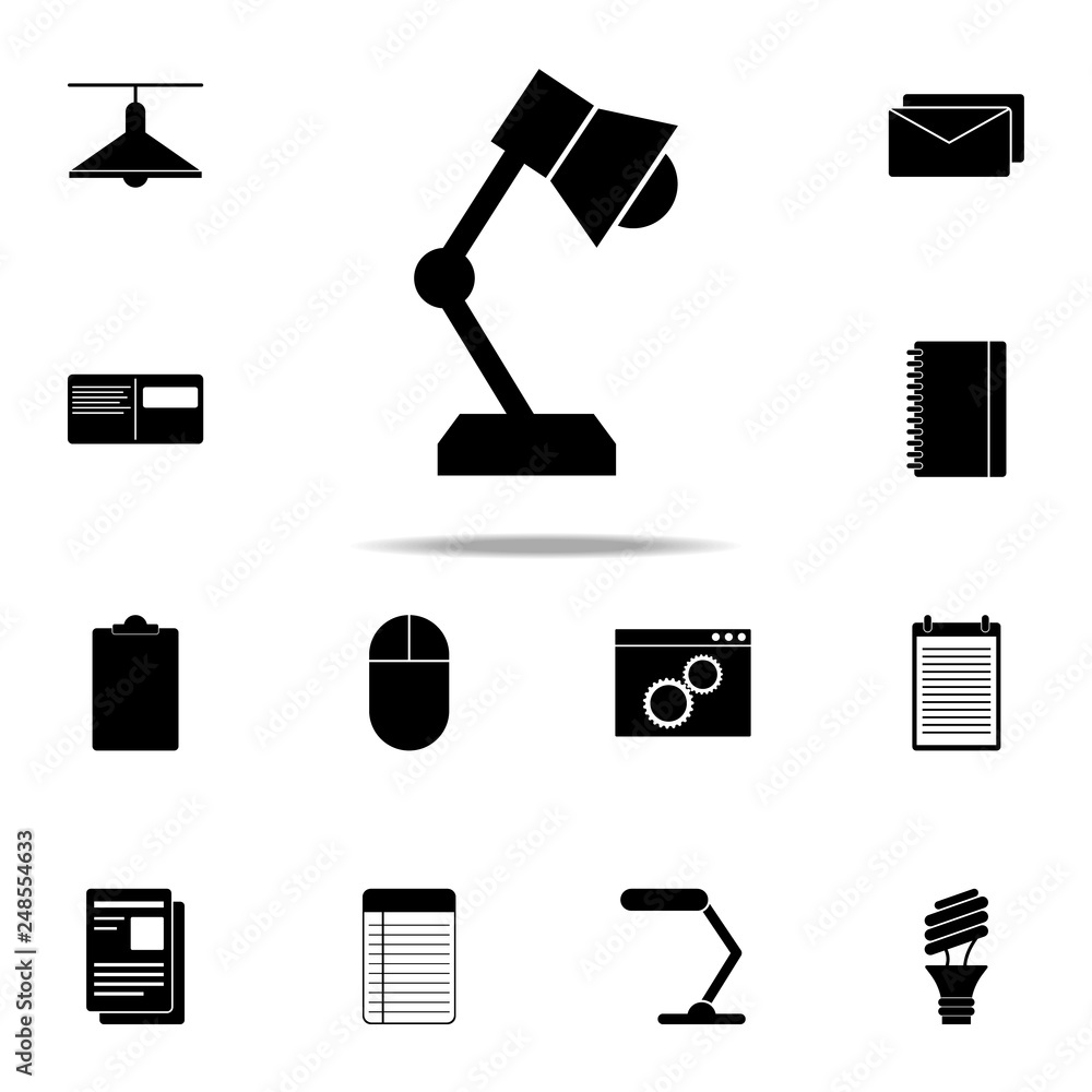 Poster table lamp icon. web icons universal set for web and mobile