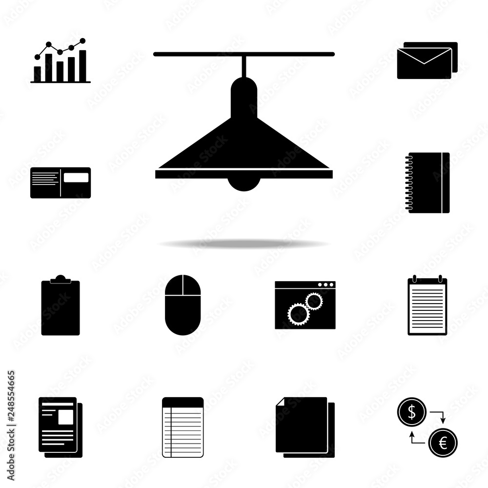 Poster chandelier icon. web icons universal set for web and mobile