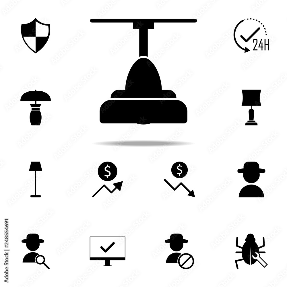 Poster chandelier icon. web icons universal set for web and mobile