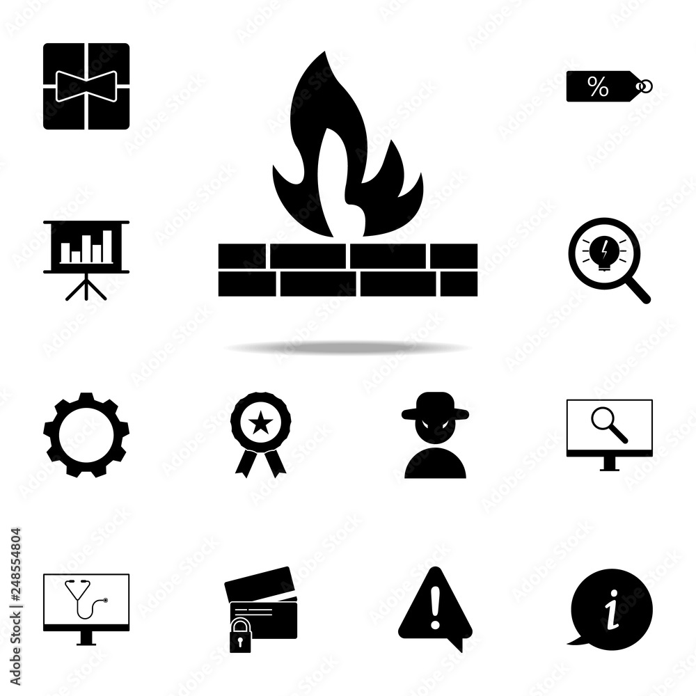 Poster firewall icon. web icons universal set for web and mobile