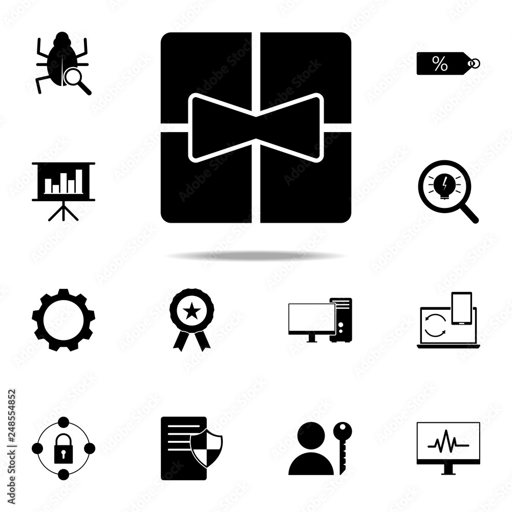 Poster gift icon. web icons universal set for web and mobile