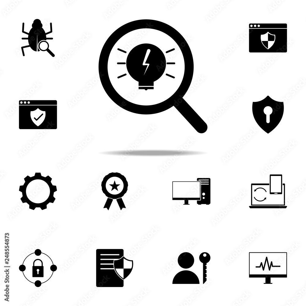 Poster search for ideas icon. web icons universal set for web and mobile