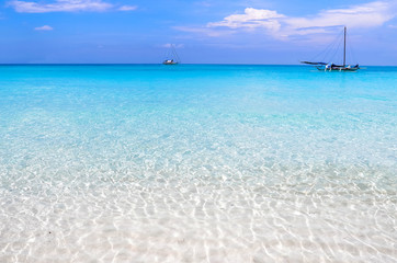 Fototapeta na wymiar Boracay Tropical Island dream paradise Philippines white sand