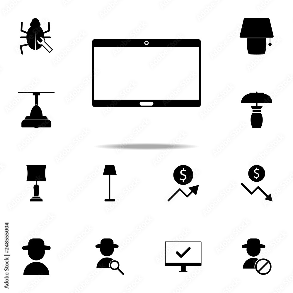 Poster the tablet icon. web icons universal set for web and mobile