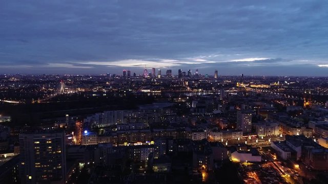 Warszawa o zmierzchu