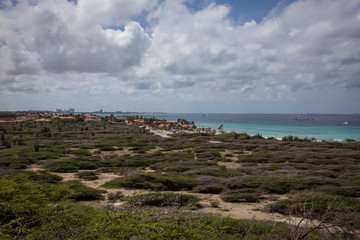 Fototapeta na wymiar Beach views in Aruba