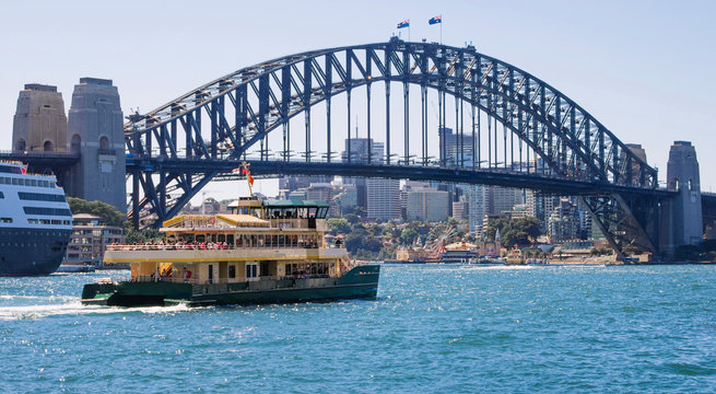 Sydney Harbor Bridge And Ferry